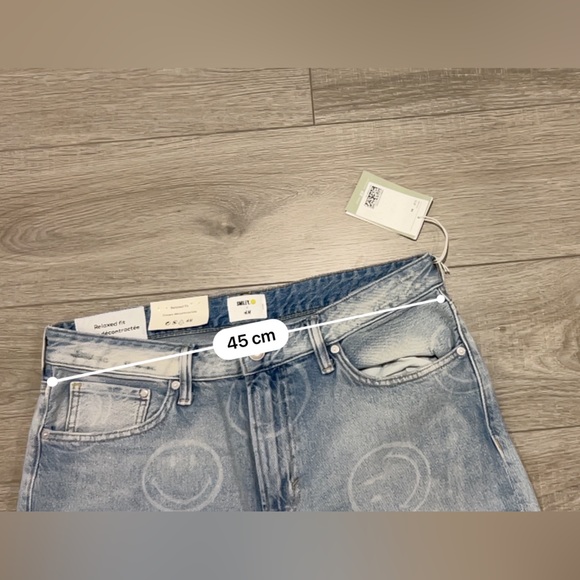 💥RARE💥. *NEW* Smiley x H&M jeans W34 - Picture 8 of 8